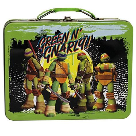 ninja turtle metal lunch box|teenage mutant turtle lunch box.